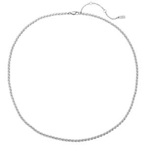 Twist Link Chain Statement Waterproof - Silver