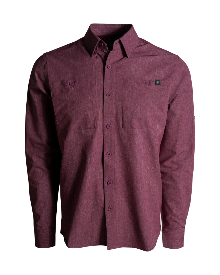 XKG Sonora Air Shirt - Heather Maroon / M