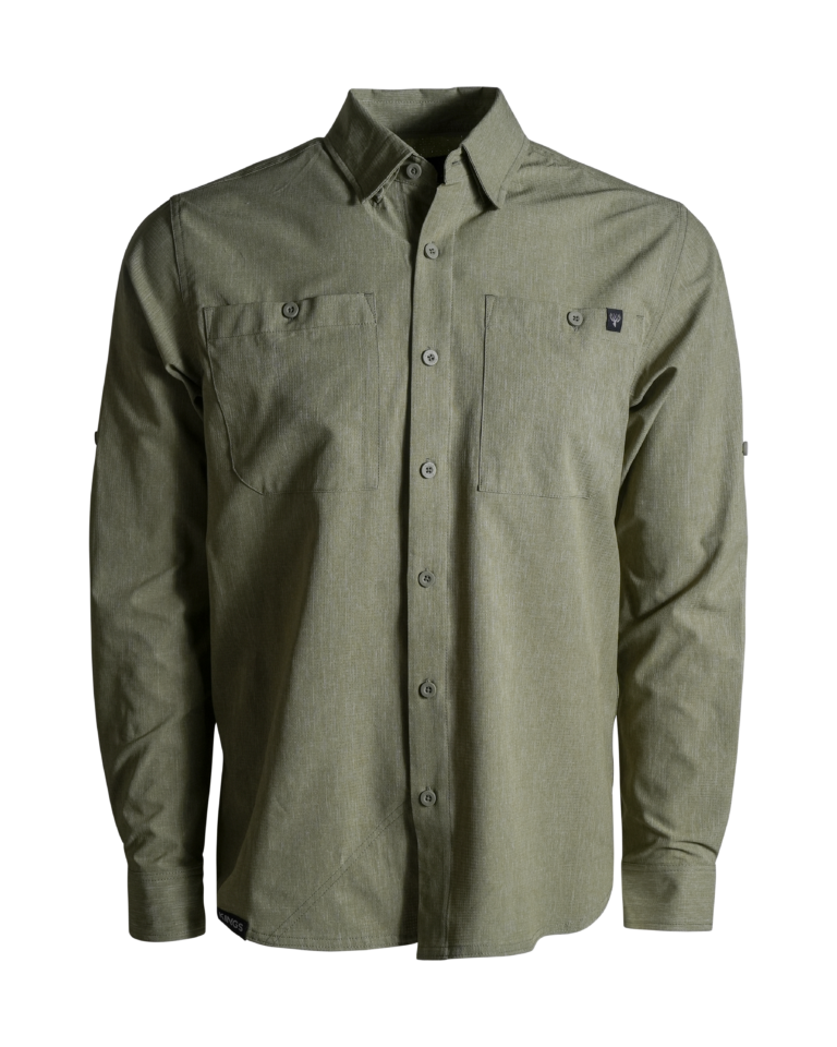 XKG Sonora Air Shirt - Heather Olive / M