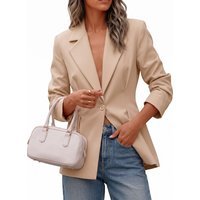 Womens Khaki Business Casual Suit Jackets  | CicyBell