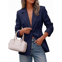Womens Navy Business Casual Suit Jackets  | CicyBell