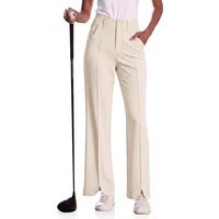 Womens Light Khaki Golf Dress Pants | CicyBell