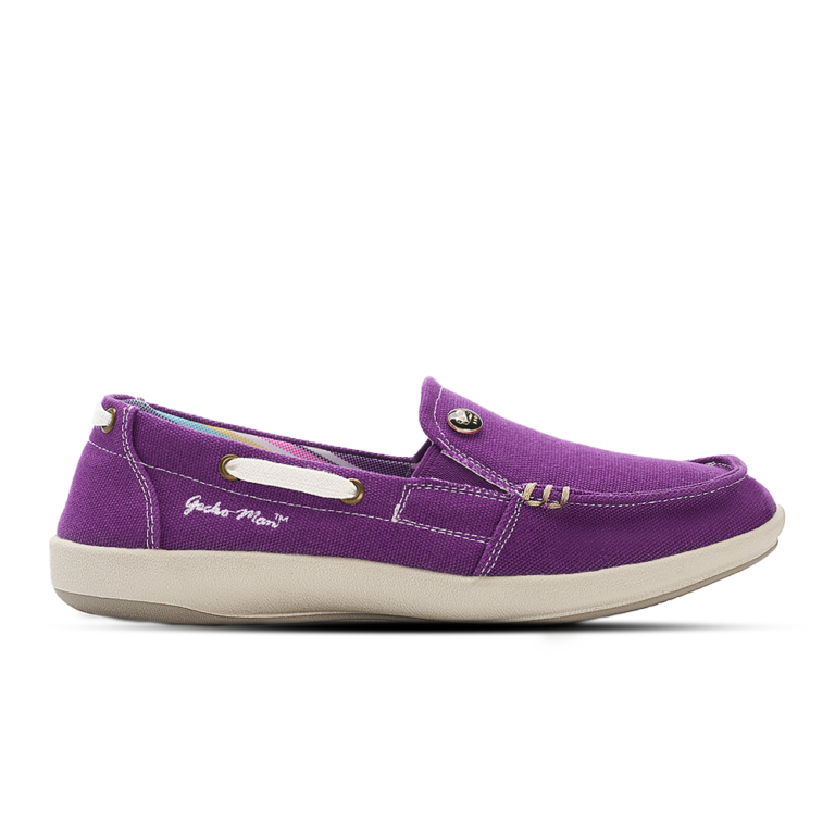 Women's Wide Toe Box Loafers with Arch Support - Purple / 5 US