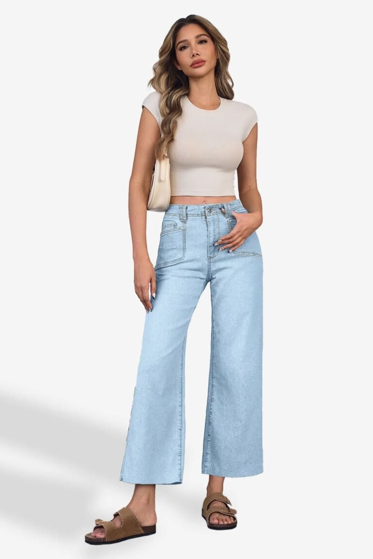Cicy Bell Womens Pale Blue Straight Leg Jeans - Pale Blue / 2