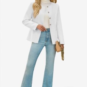 Cicy Bell Womens White Business Blazers - White / Small