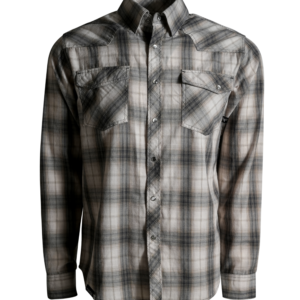 Western Snap Flannel - Western Stone Plaid / M