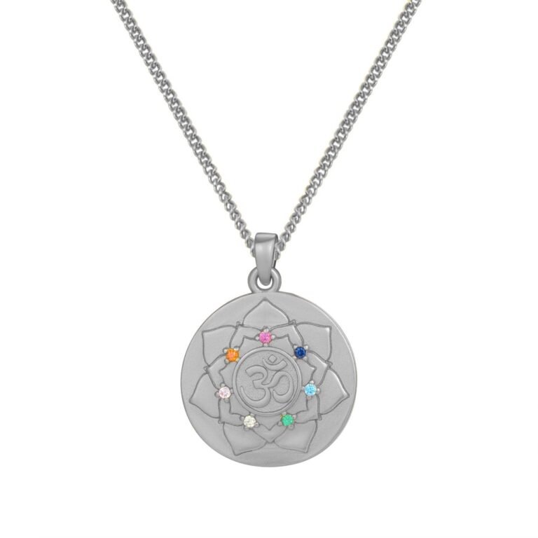 Peace and Positivity Pendant Necklace for Self-Knowledge Sterling Silver - Silver / Pendant Only