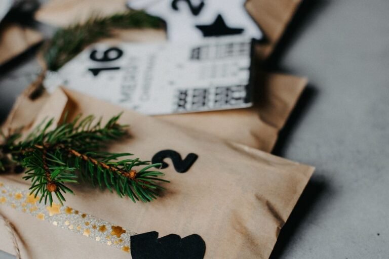 Curated beauty advent calendar with assorted cosmetics
