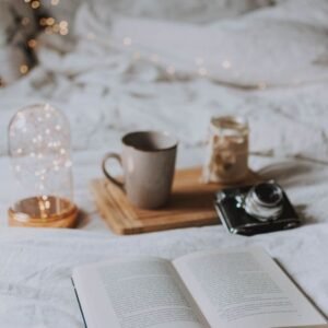 Rechargeable LED reading light for books