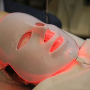 LED anti-aging facial therapy mask and skincare devices