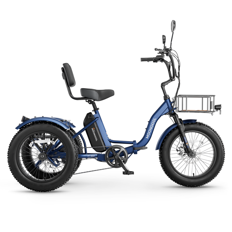 FT1 Fat Tire Electric Trike - Navy Blue-Matte