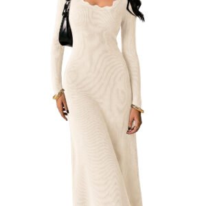 Womens Beige Sweater Dress | CicyBell - Beige / Small