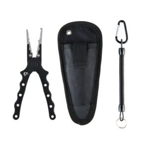 Flash Sale Piscifun® Ⅲ Aluminum Fishing Pliers - Black