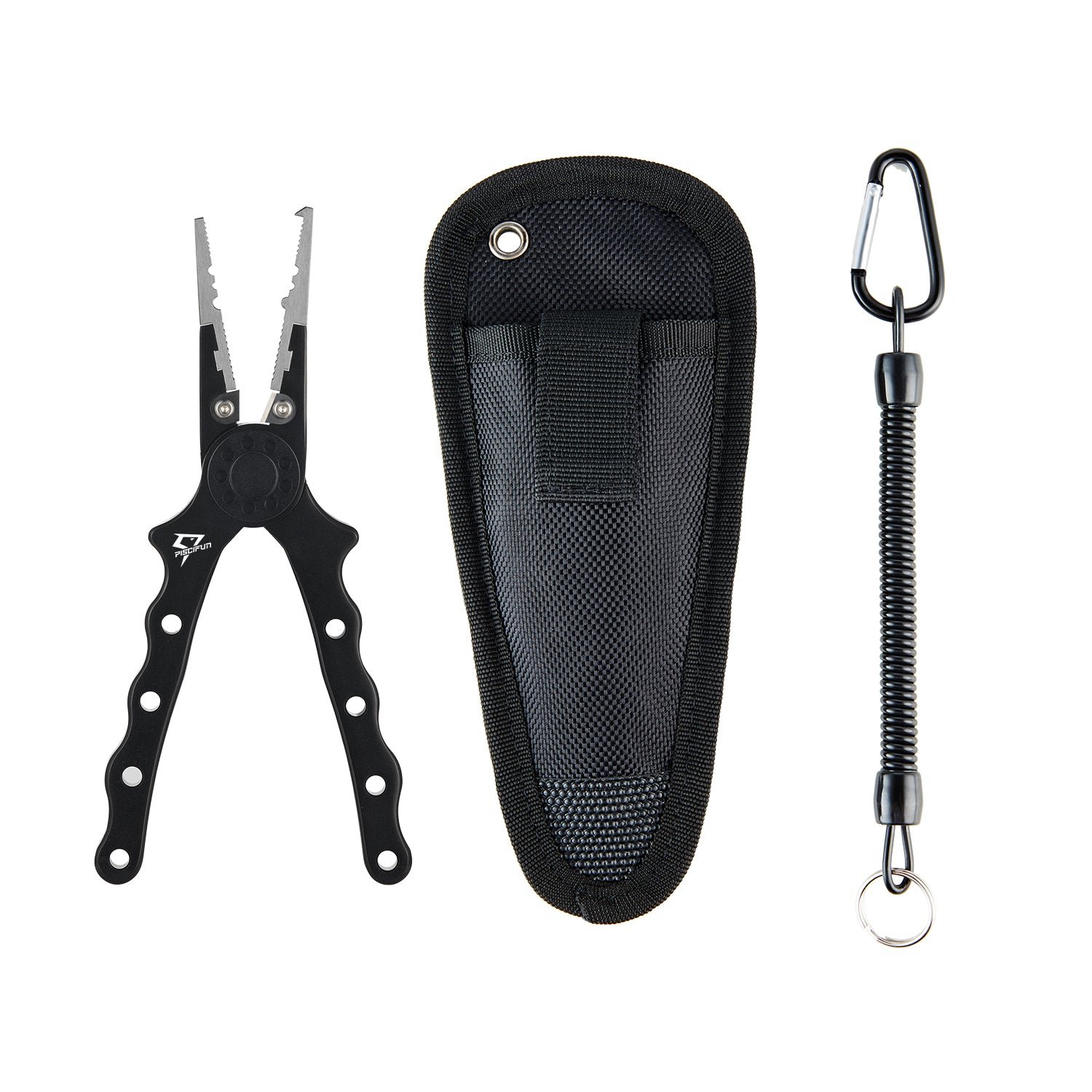 Flash Sale Piscifun® Ⅲ Aluminum Fishing Pliers - Black