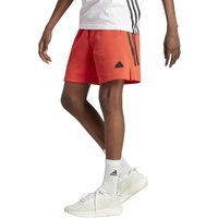 adidas Future Icons 3-Stripes Shorts - Bright Red | Size: M